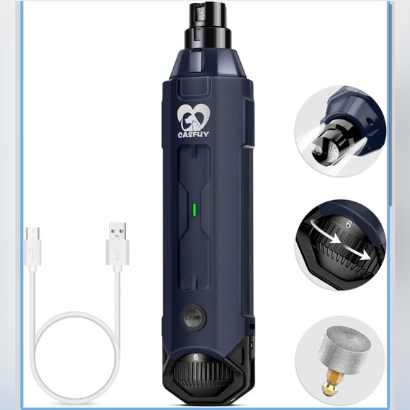 Casfuy Electric Pet Nail Grinder in Navy (D02) - Picture 1 of 2